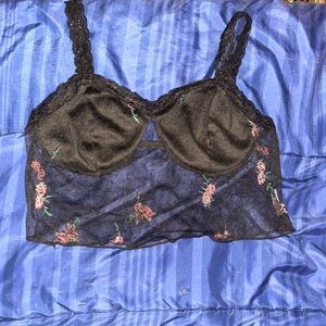 SHEIN Mesh Bralette Shirt